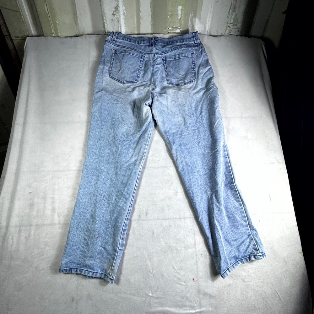 Gloria Vanderbilt Jeans Womens 10 Blue Denim Light Wash Zip Fly Straight Leg